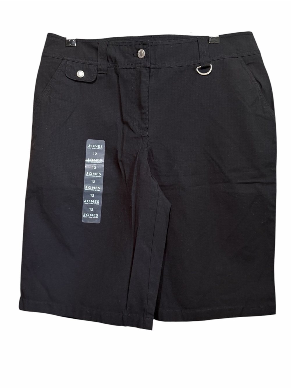Jones New York Sport Black Bermuda Shorts NWT Size 12